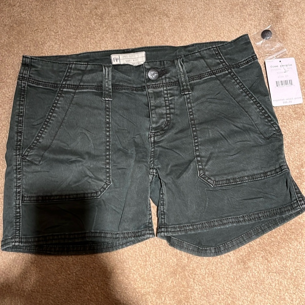 Free People size 27 gray shorts
